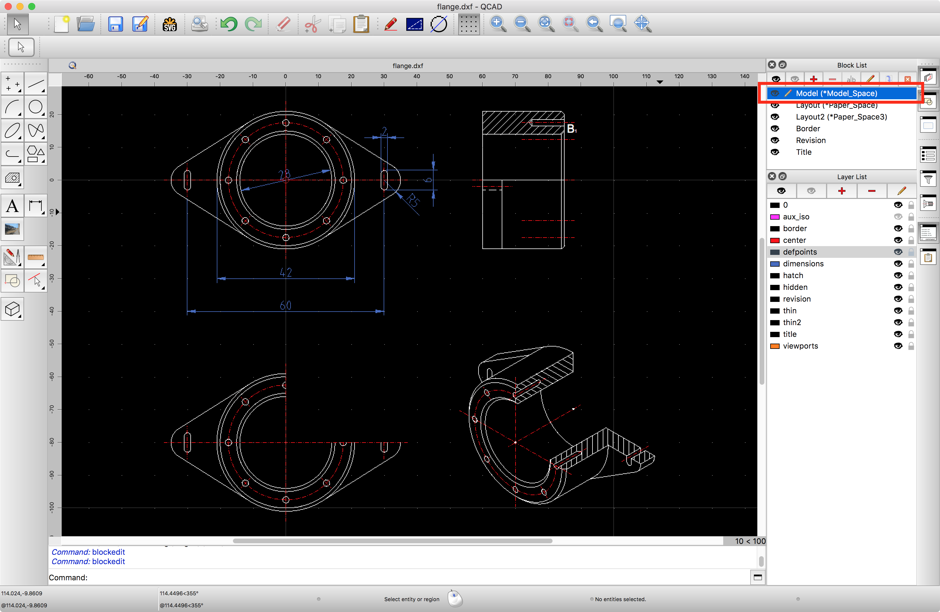 QCAD Tutorial Working with Layout Blocks and Viewports